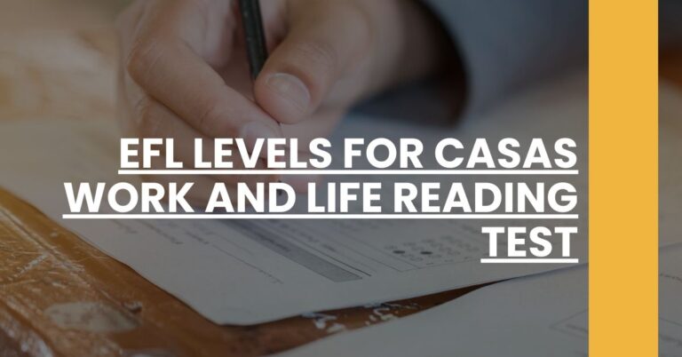 EFL Levels for CASAS Work and Life Reading Test Feature Image